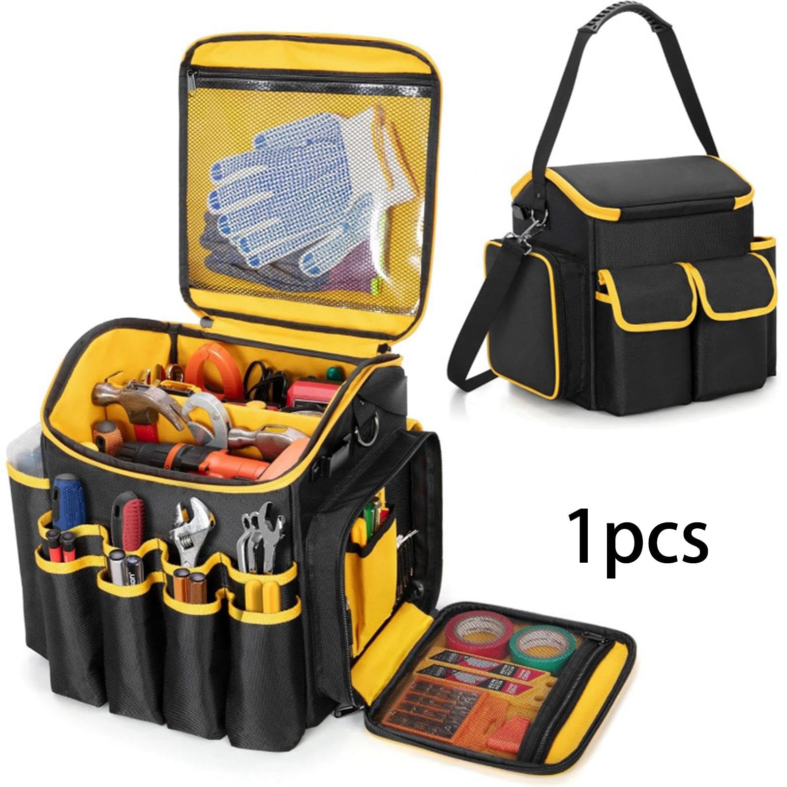Bolsa de Herramientas para Instrumentos, Accesorio Negro para Dispositivos Eléctricos de Ferretería Y Viajes