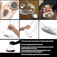 Vista 3 de Haofy Cuentas de botella, 500 bolas de decantador de acero inoxidable, limpiador de botellas de 0.118 in para decantadores de vino, botellas, jarras