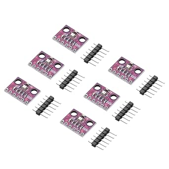 MECCANIXITY 6 Pcs BMP280 I2C IIC SPI 6PIN Atmospheric Pressure Sensor Module 3.3V High Precision Digital Barometric Pressure Altitude Sensor with Header Pins