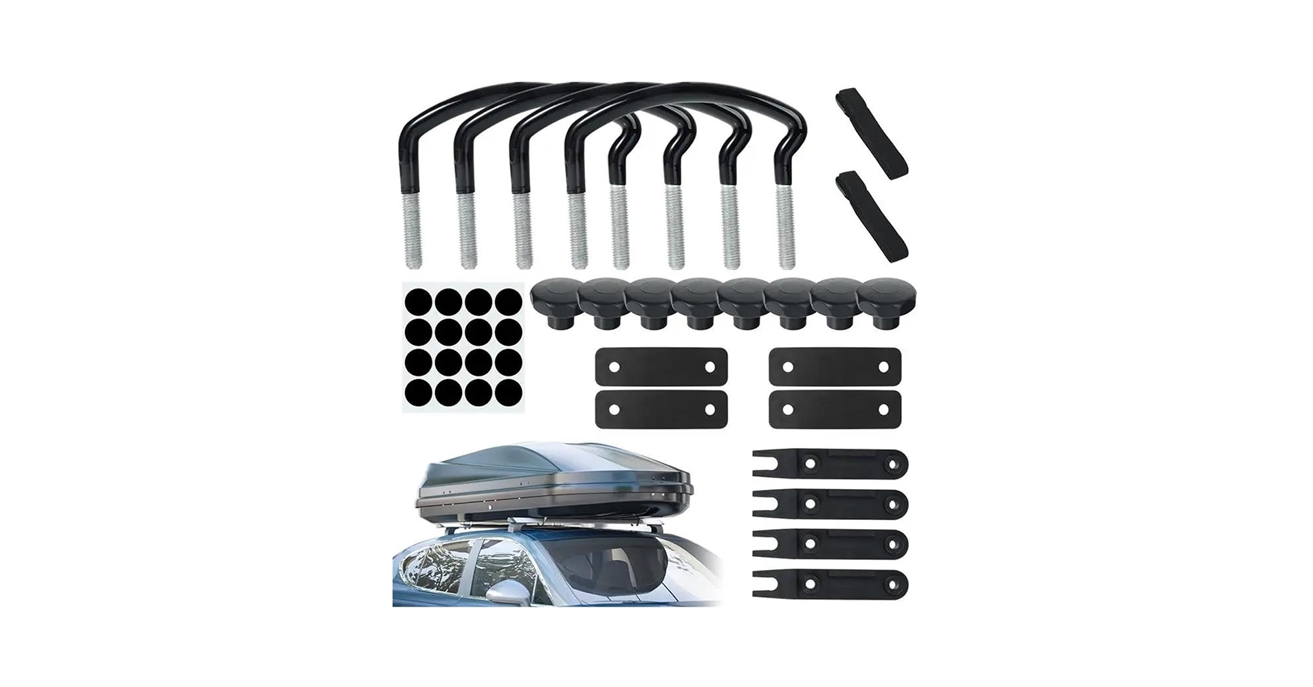 Amazon.co.jp: 4 個ユニバーサルルーフボックス U ボルト