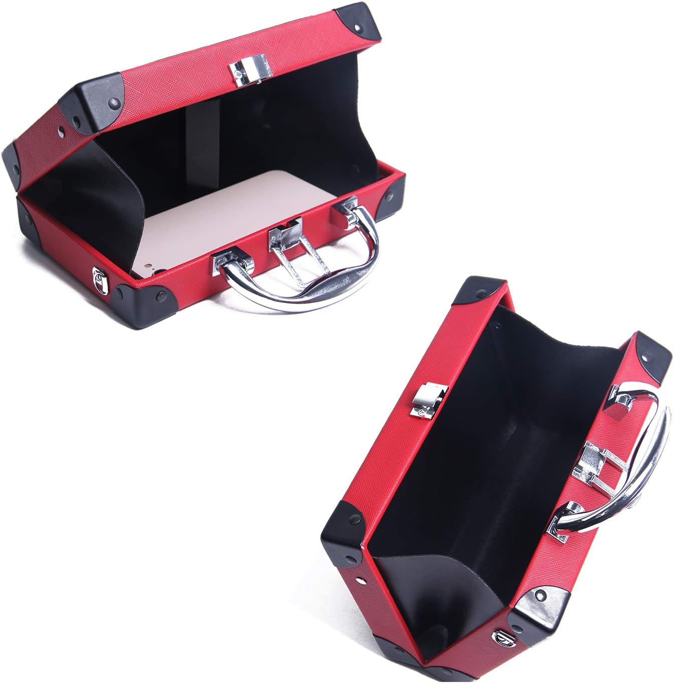 KUANG! Women Retro Radio Shaped Clutch Hundred Dollar Bill Box Shoulder Bag Elegant Evening Crossbody Handbag