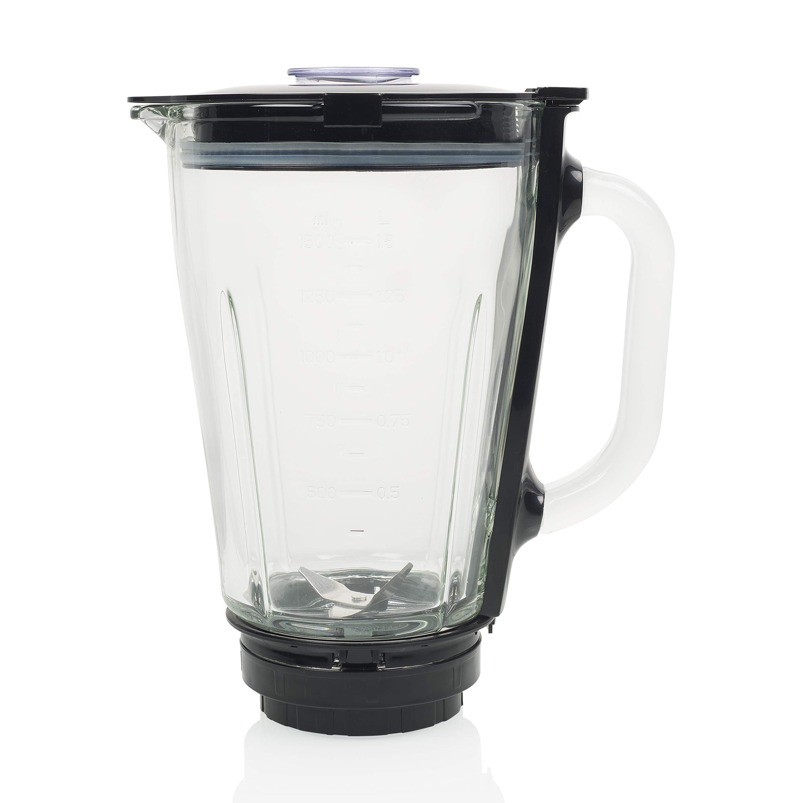 Elta Blender En Acier Inoxydable Et Verre (1,5 L, Récipient En Verre