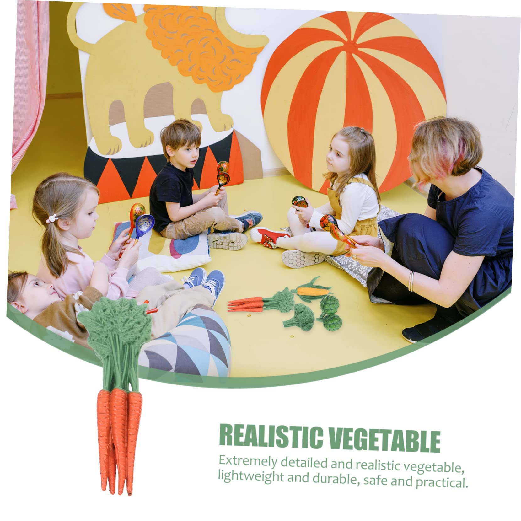 VALICLUD 4 Stück Künstliches Gemüse - Realistische Deko Für Fotografie & Restaurant