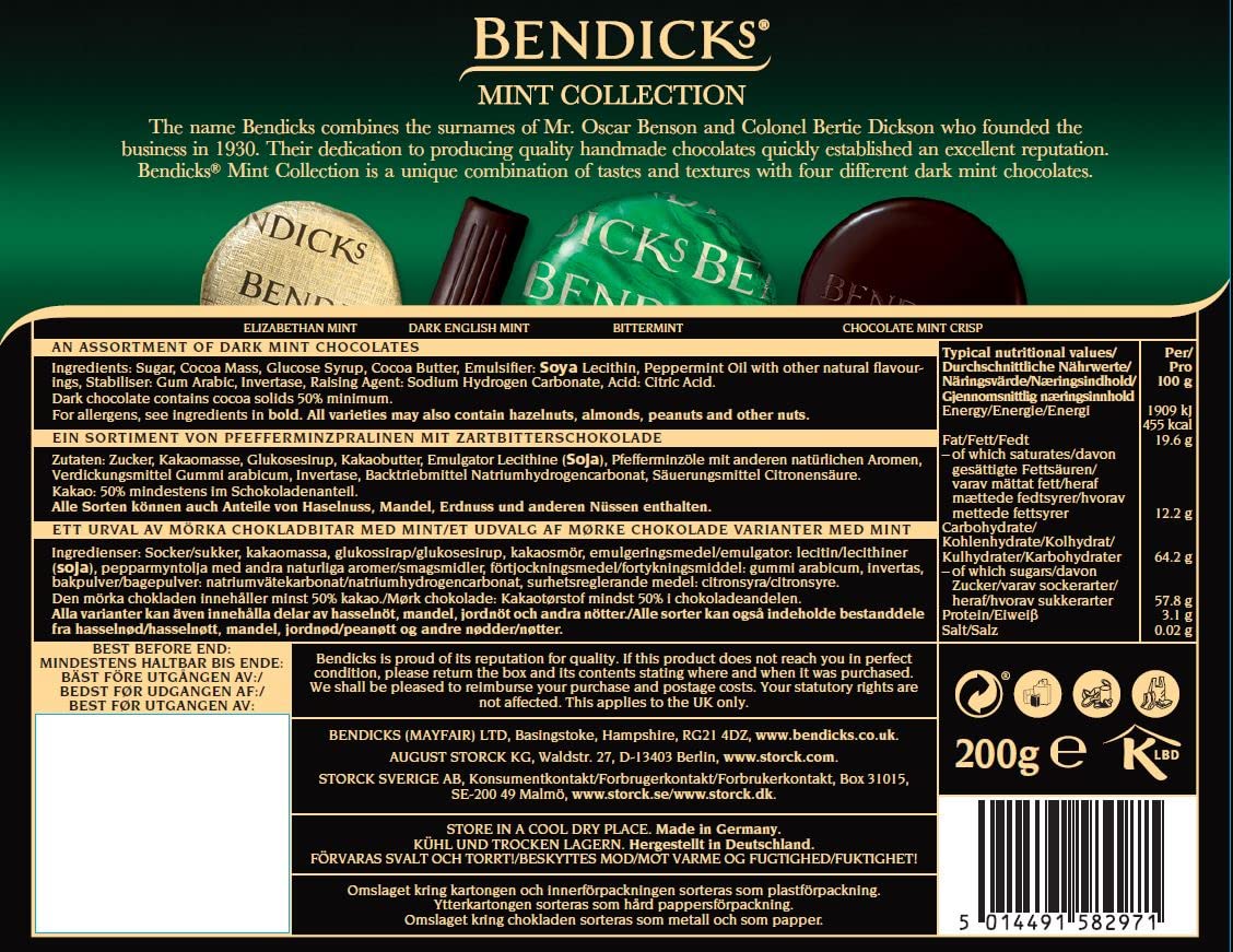 Bendicks Mint Collection 200g