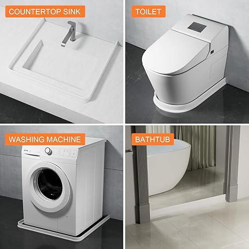 Miniatura 5 de YISUIPU Presa de agua de umbral de ducha de 3.8 pulgadas de alto, plegable, protector contra salpicaduras de agua para ducha, bloqueador de agua