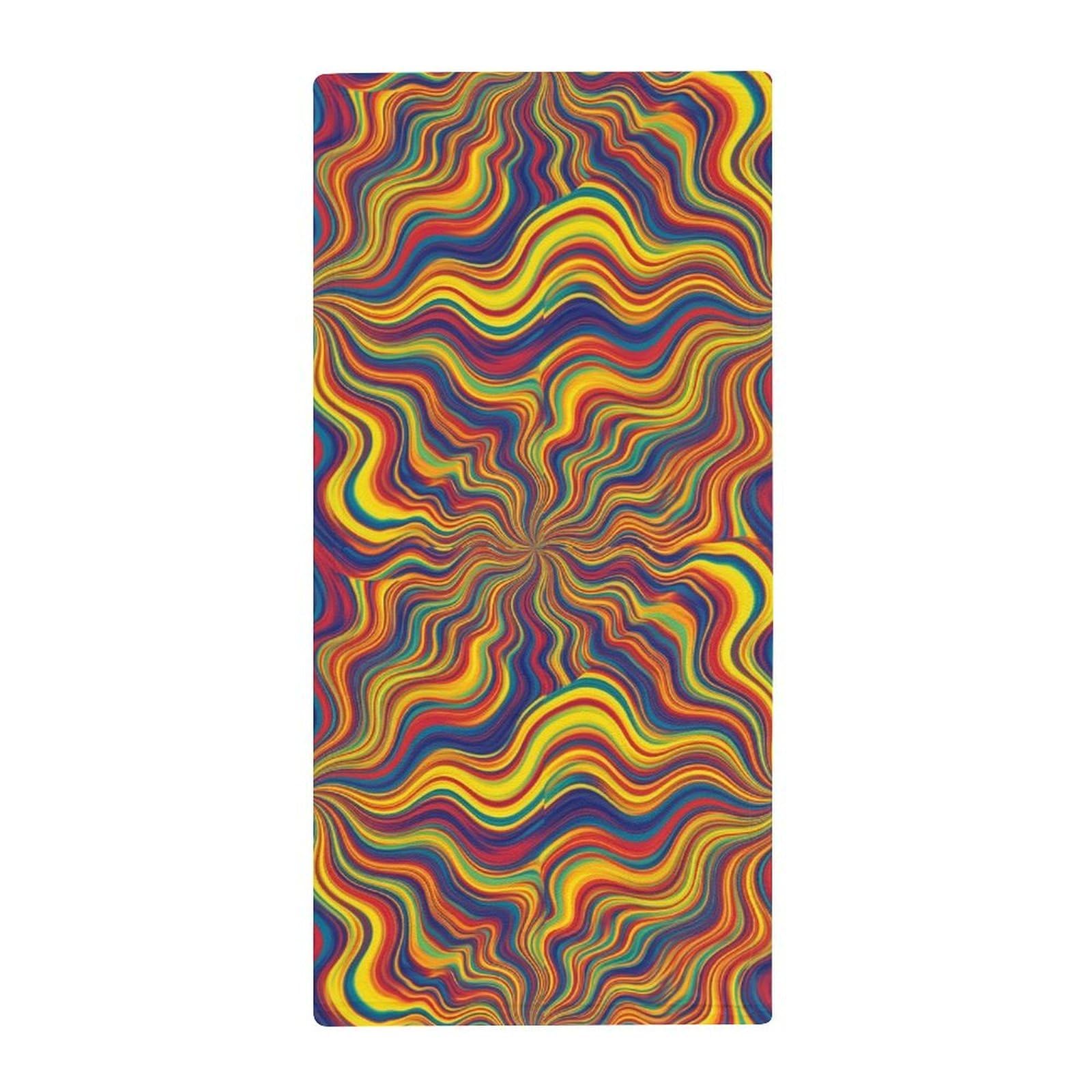 Anceky Decorative Kitchen Hand Towels, Psychedelic Infinity Ultra Soft & Absorbent Guest Towels for Hotels & Home Bathrooms