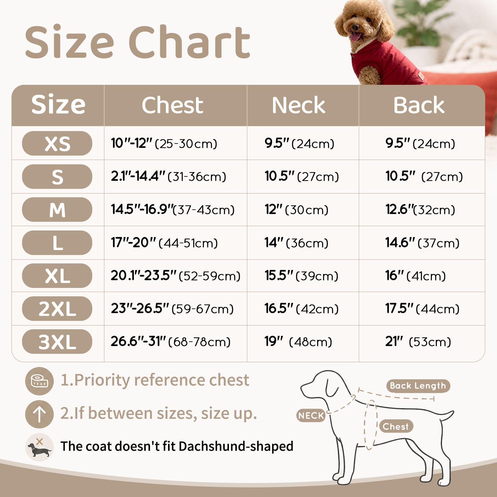 vecomfy Fleece und Baumwolle Futter Extra Warm Hund Hoodie im Winter für mittelgroße Hunde Jacke Haustier Mäntel mit Kapuze Grün L