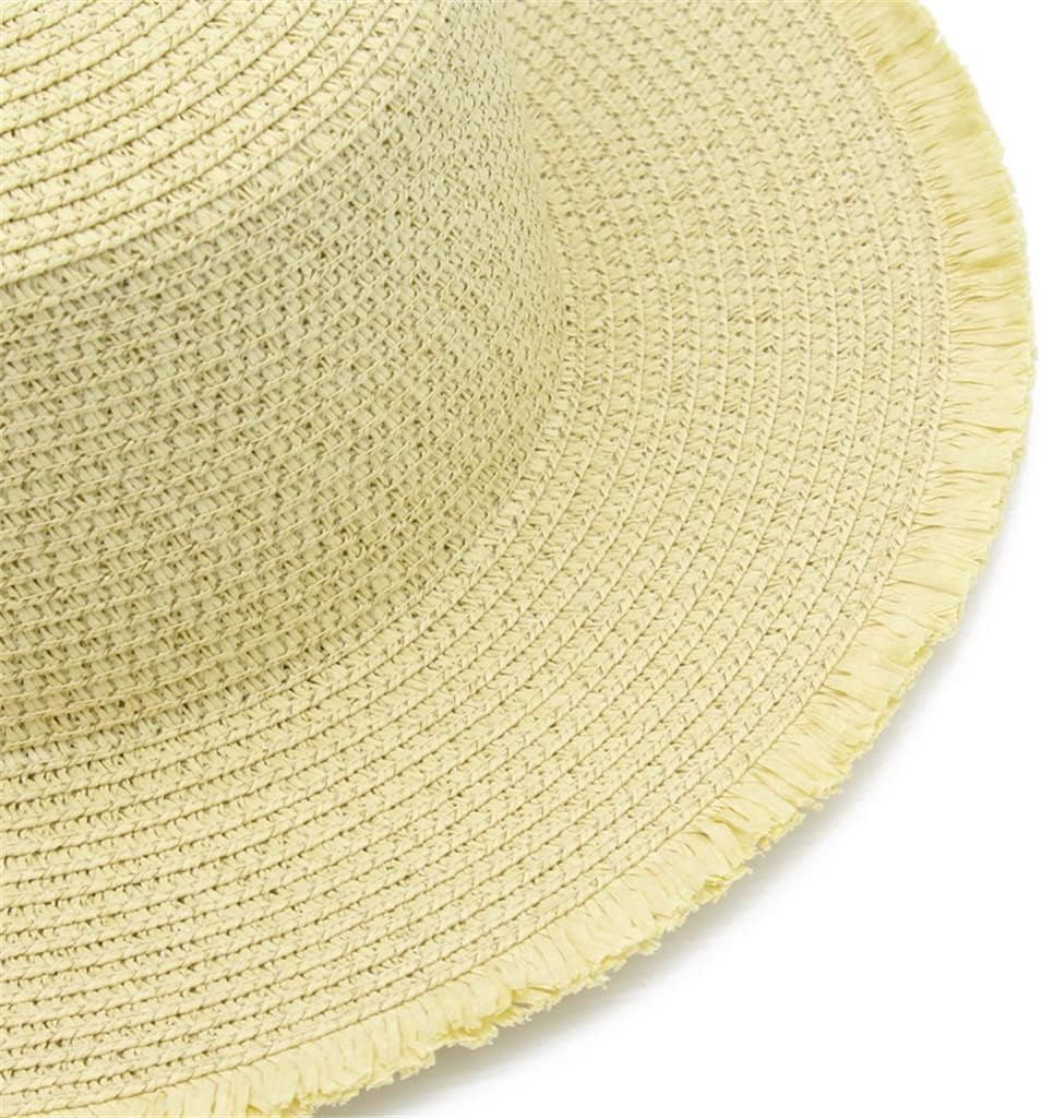 HBJWOV Adult Large Eaves Hat Beach Sunscreen Sunshade Hat Casual Holiday -Edged Sun Hat