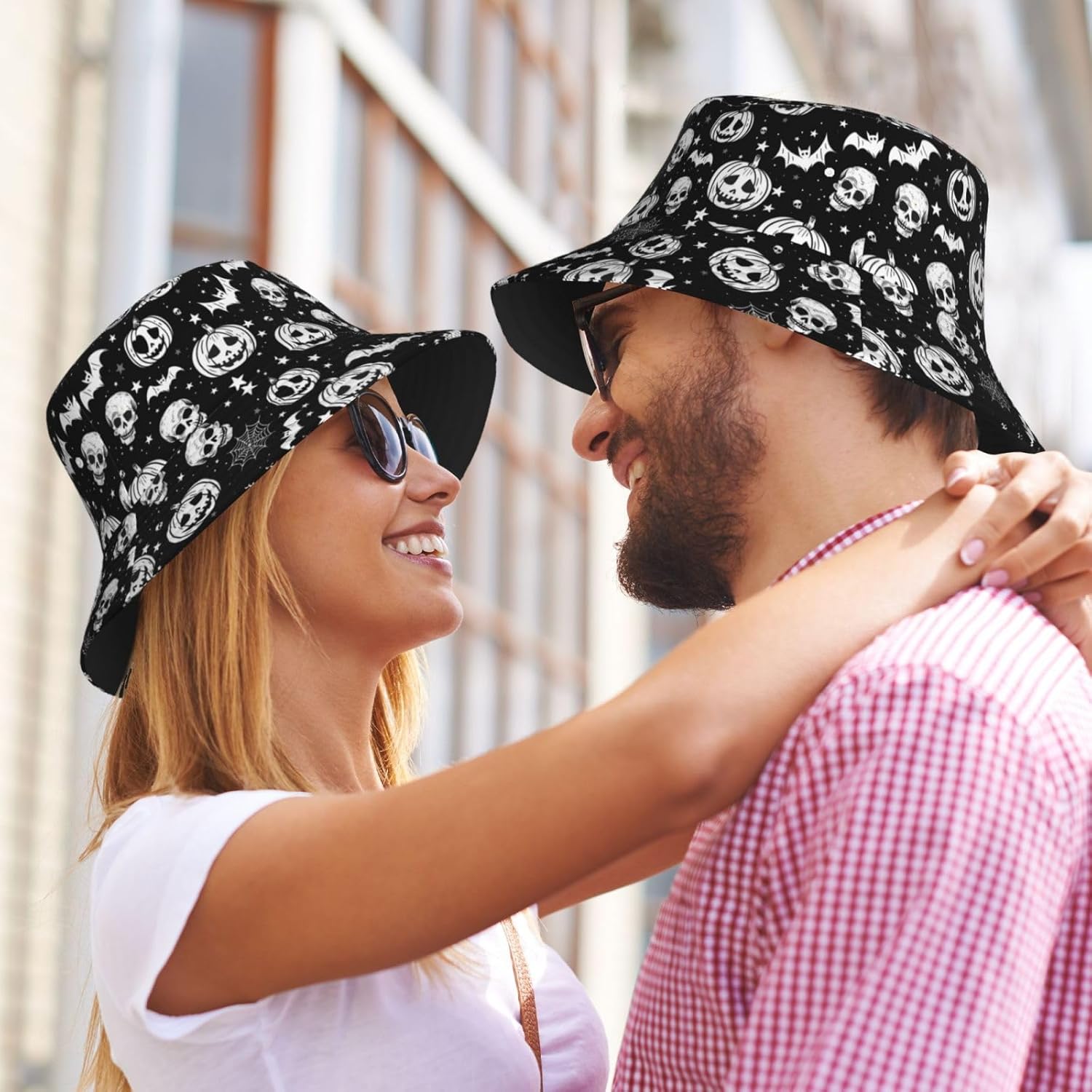 Halloween Bucket Hat Funny Goth Bucket Hat for Women Men Packable Outdoor Fisherman Cap - Image 9