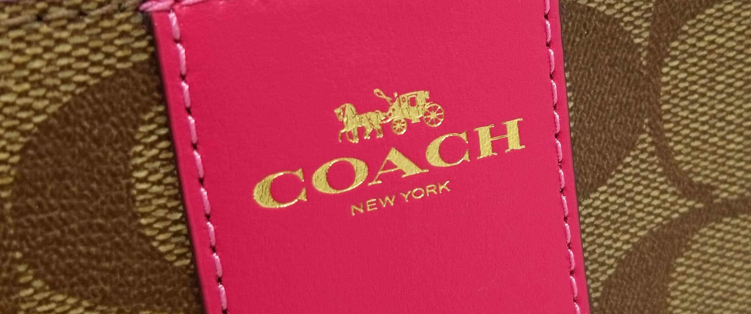 Coach Womens Corner Zip Wristlet In Canvas Leather