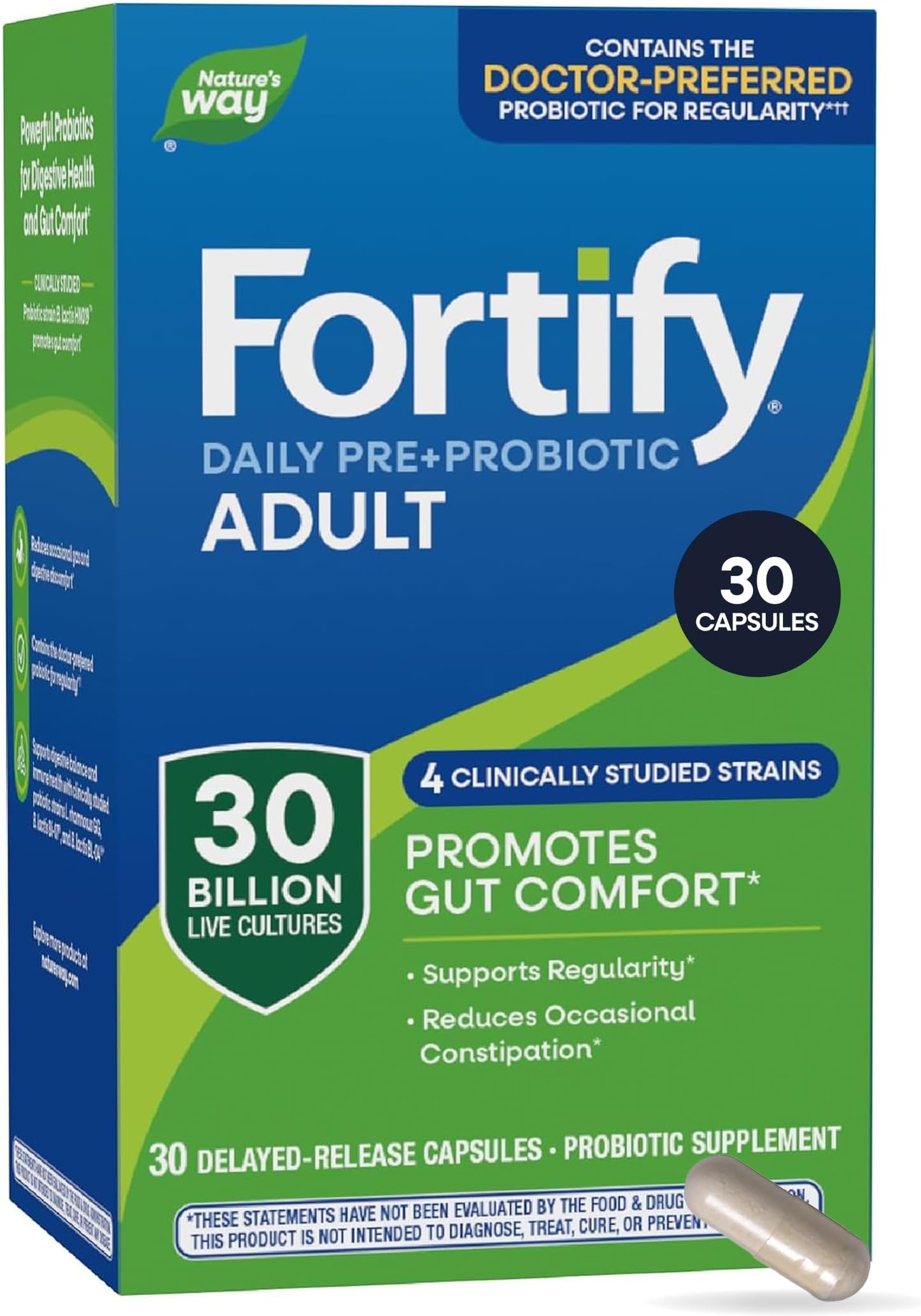 Primadophilus Fortify Daily Probiotic, 30 Caps