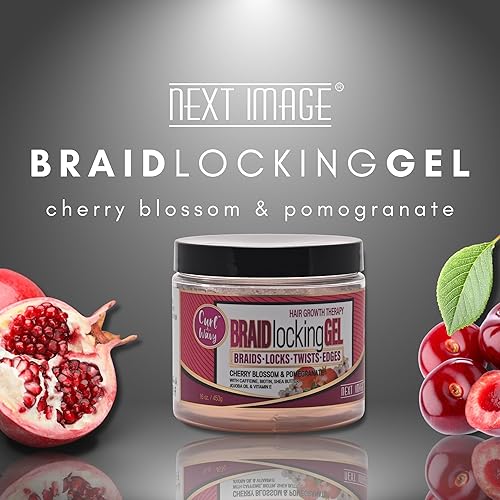 Miniatura 2 de NEXT IMAGE Gel de bloqueo de trenzas (flor de cerezo y granada, 16 onzas)