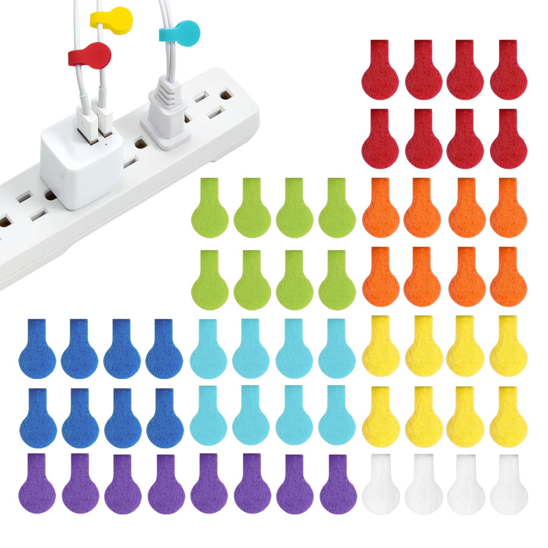 Wrap-It Storage Cable Labels by , Mini, Multi-Color (60 Pack) Colorful Cord Labels, Wire Labels, Cable Tags and Wire Tags for Cable Management and Organizer for Electronics, Computers and More