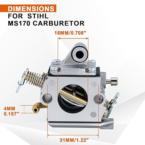 Miniatura 2 de Savior carburador de repuesto para motosierra STIHL MS170 MS180 017 018 Zama C1Q-S57B