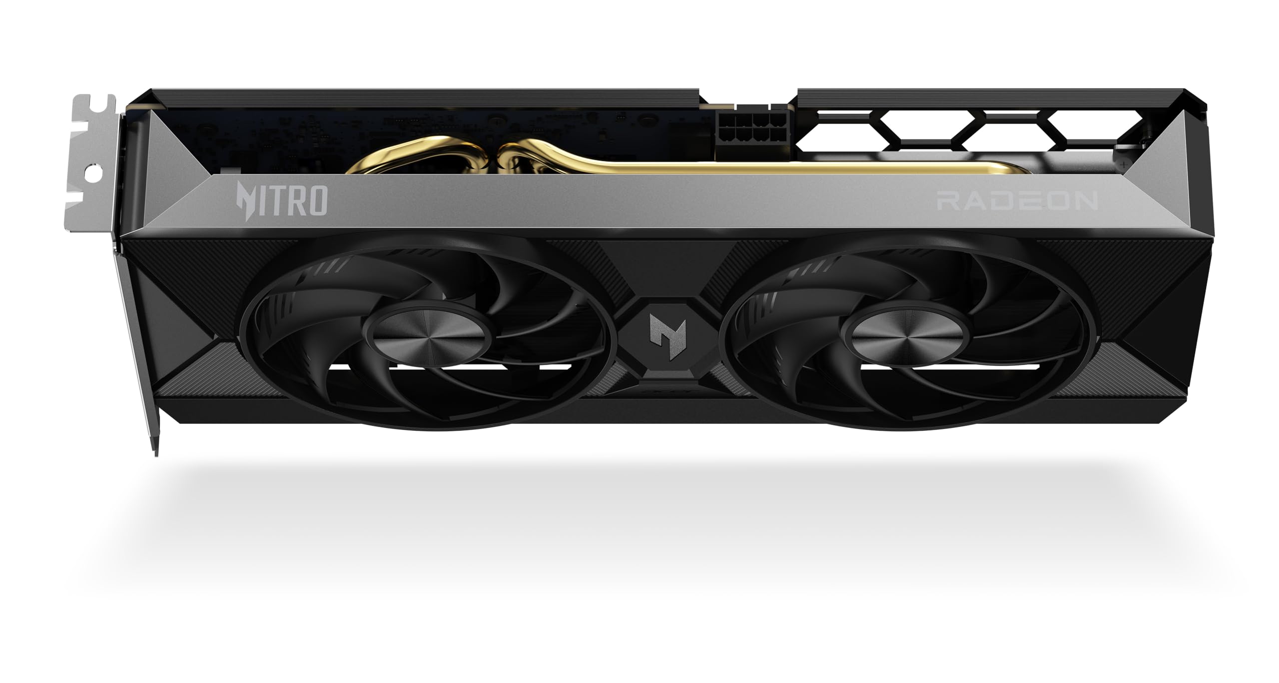 Acer Nitro Radeon RX 9060 XT OC - AMD Grafikkarte (16 GDDR6, 128 Bit, PCIe 5.0 x16, 1x HDMI 2.1a 2X DP 2.1b) 2X Nitro FrostBlade, 1x8 pin, Slot Space: 2