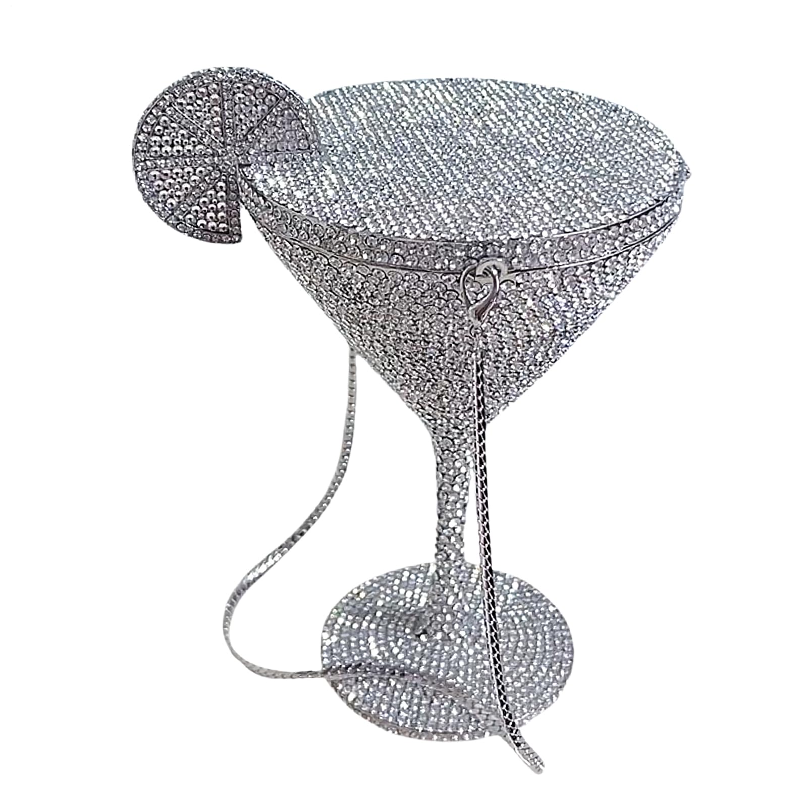Rhinestone kopertówka - torebka wieczorowa inspirowana kieliszkiem, elegancka torba na imprezę dla kobiet fashionistek i miłośników stylu, kreatywny dodatek na wesele efektowna dekoracja