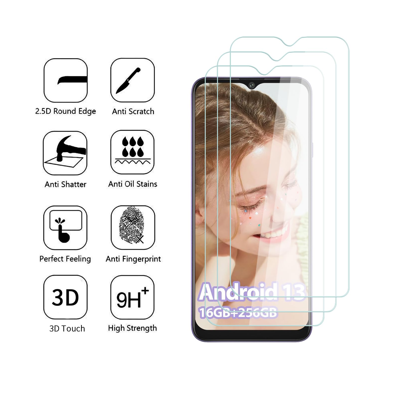 Proteggi schermo di vetro temperato per cellulari e smartphone CUBOT
