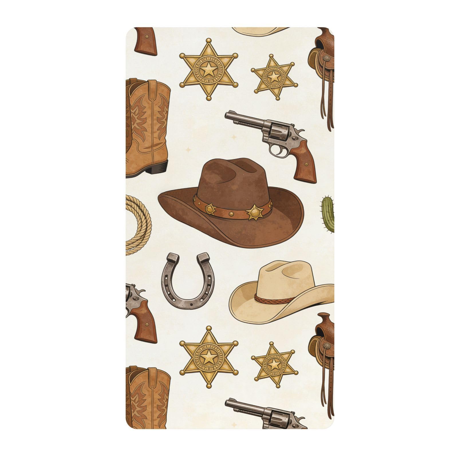Draps de berceau vintage Western Gear pour décorer la chambre de bébé en coton