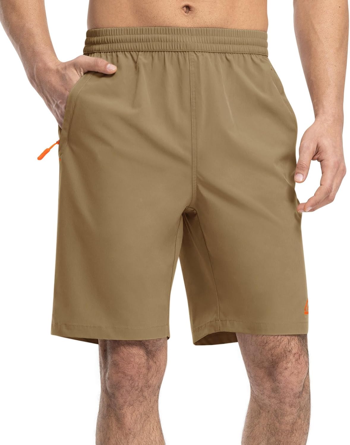 TBMPOY Men's Hiking Shorts Quick Dry Athletic Gym Workout Short with Zipper Pockets - Image 2
