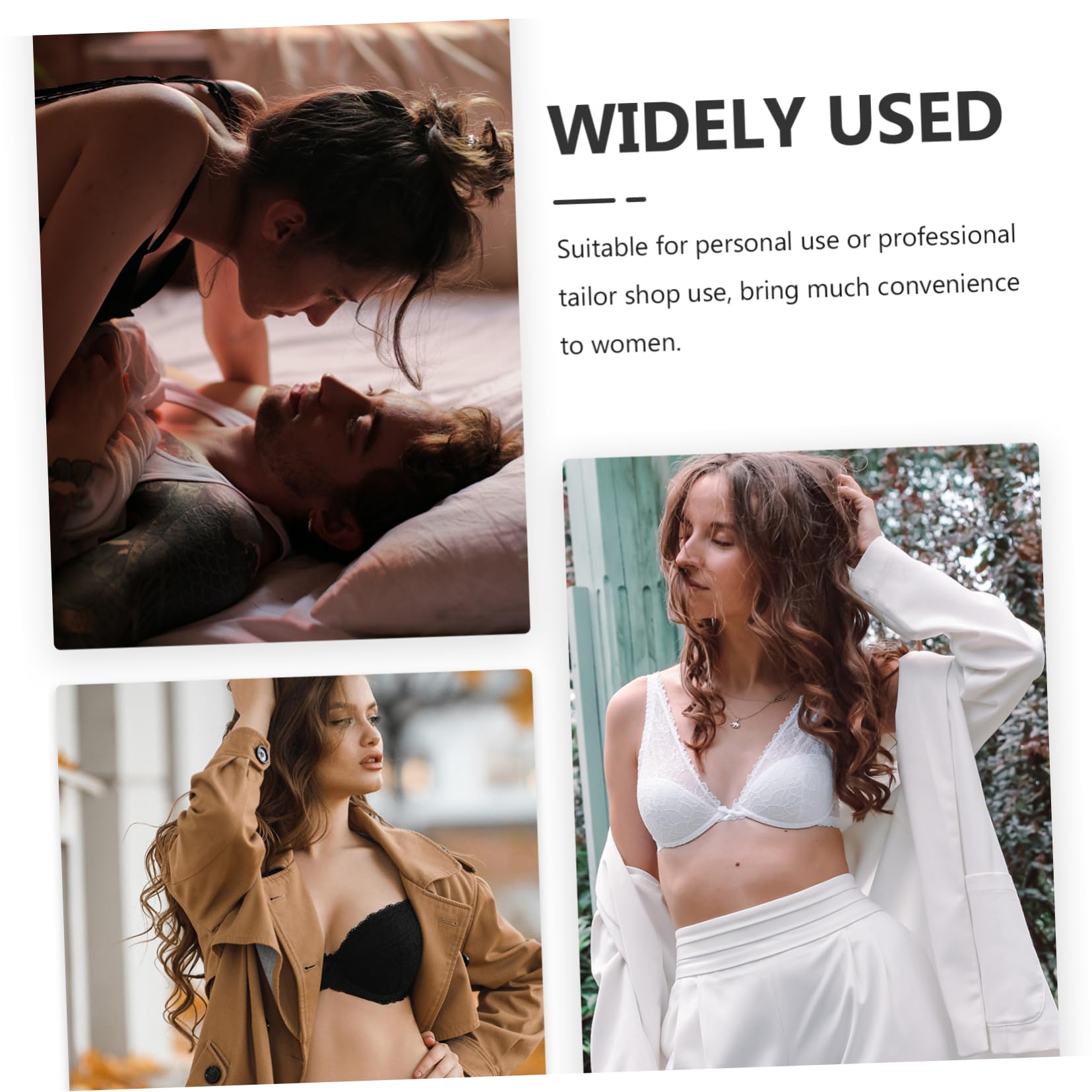 TENDYCOCO Stainless Steel Rings for Bras Underwear Bra Support Ring 25 Pairs Easy Install Steel Bra Accessory Rustproof