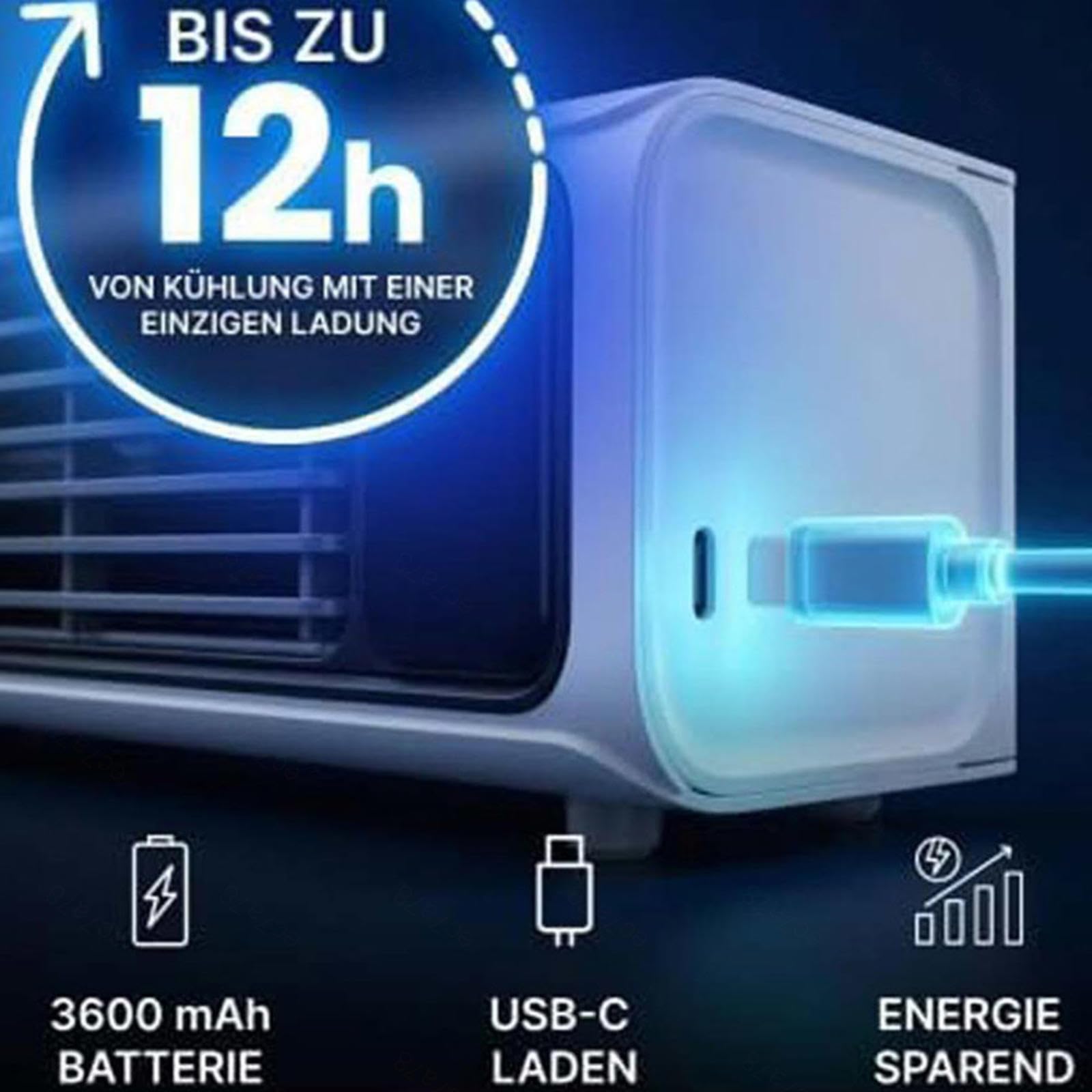 Mobile E Portatile Climatizzatore Senza Unità Esterna Progettazione Wireless Ventilatore A Piantana Silenzioso Sicuro E Facile Da Pulire Dotato Di Telecomando Per Casa, Ufficio, Viaggio