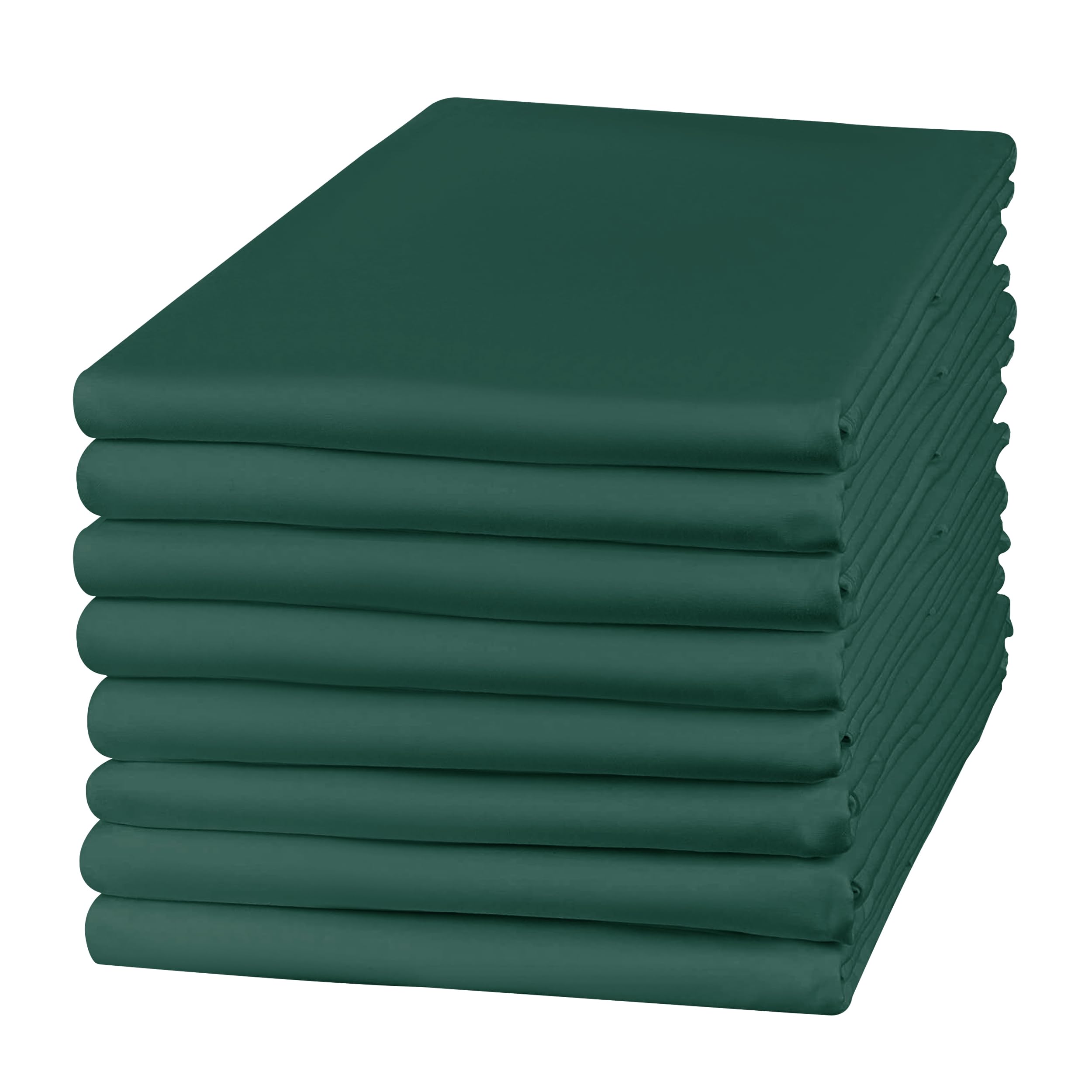Hafaa 8 Pack 100% Brushed Microfiber Plain Pillowcases, Super Soft and Cozy, Wrinkle, Fade, Stain Resistant with Envelope Closure Bed Pillow Cases, 50x75 cm,