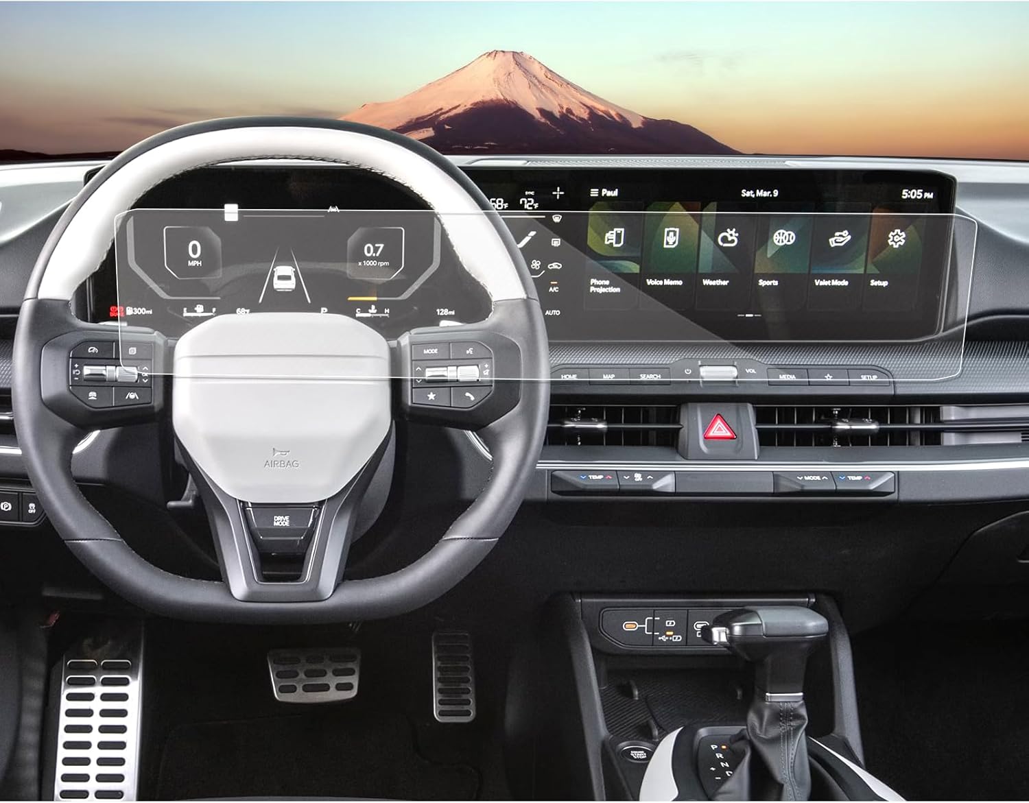 SXCY 2PCS for 2025 2026 Kia K4 Screen Protector [Whole All-one Screen] for 2025 2026 Kia K4 Accessories 2025 2026 K4 Touch Display Screen Protector[4H Nano]