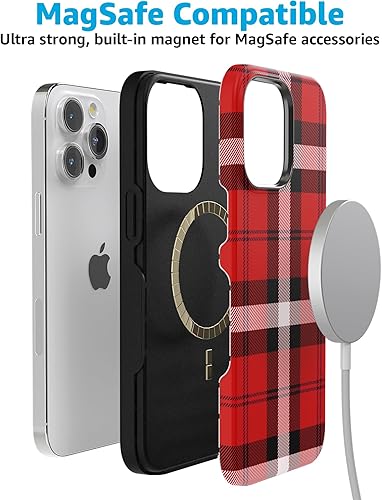 Vista 1244 de Casely Funda para iPhone 15 Pro Max Jardín Secreto Flores mixtas Funda atrevida Compatible con MagSafe y botón de acción Secret Garden