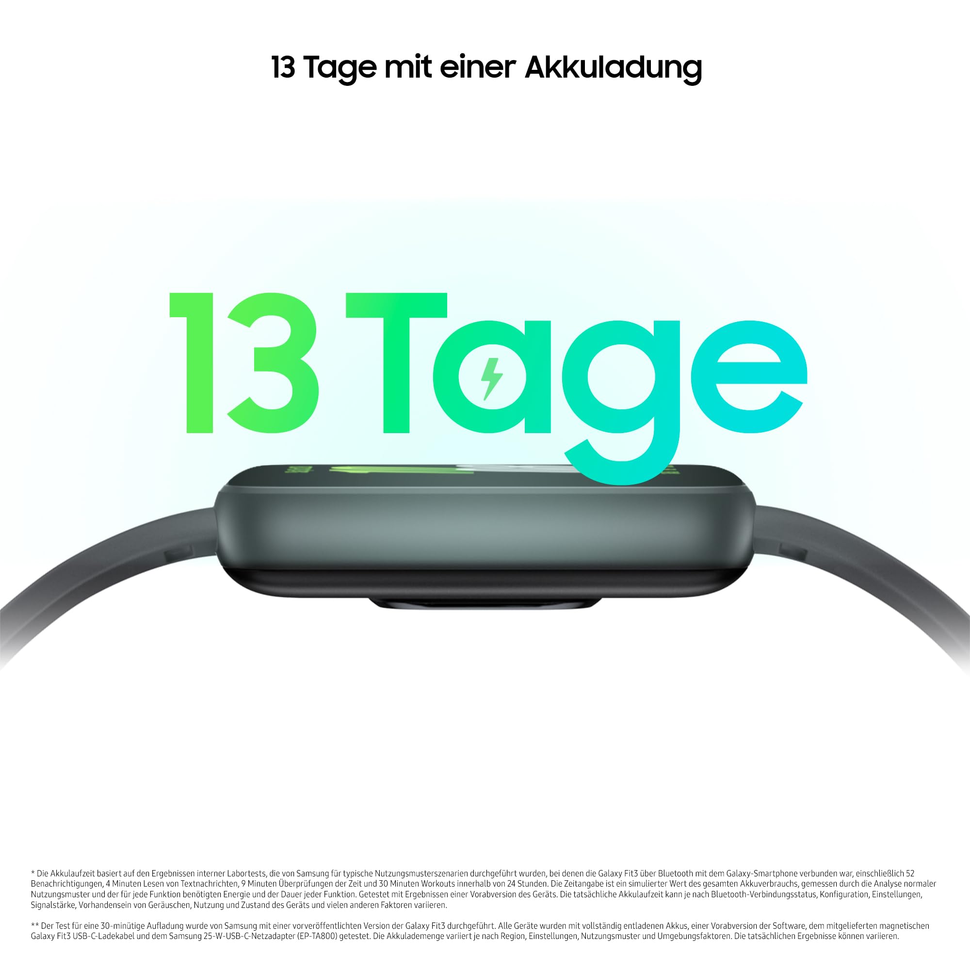 Samsung Galaxy Fit3 Smartwatch, Fitness-Uhr als Fitness Tracker und Aktivitätstracker, Gray, Inkl. 36 Monate Herstellergarantie [Exklusiv bei Amazon]