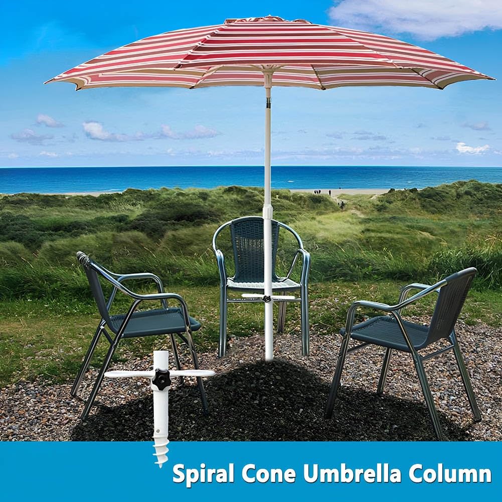200 cm Parasol Plażowy z Pochylanym, Czerwony Paskowany Parasol Ogrodowy, Przenośny Składany Parasol Tarasowy, Regulowana Wysokość, Aluminiowy Drążek