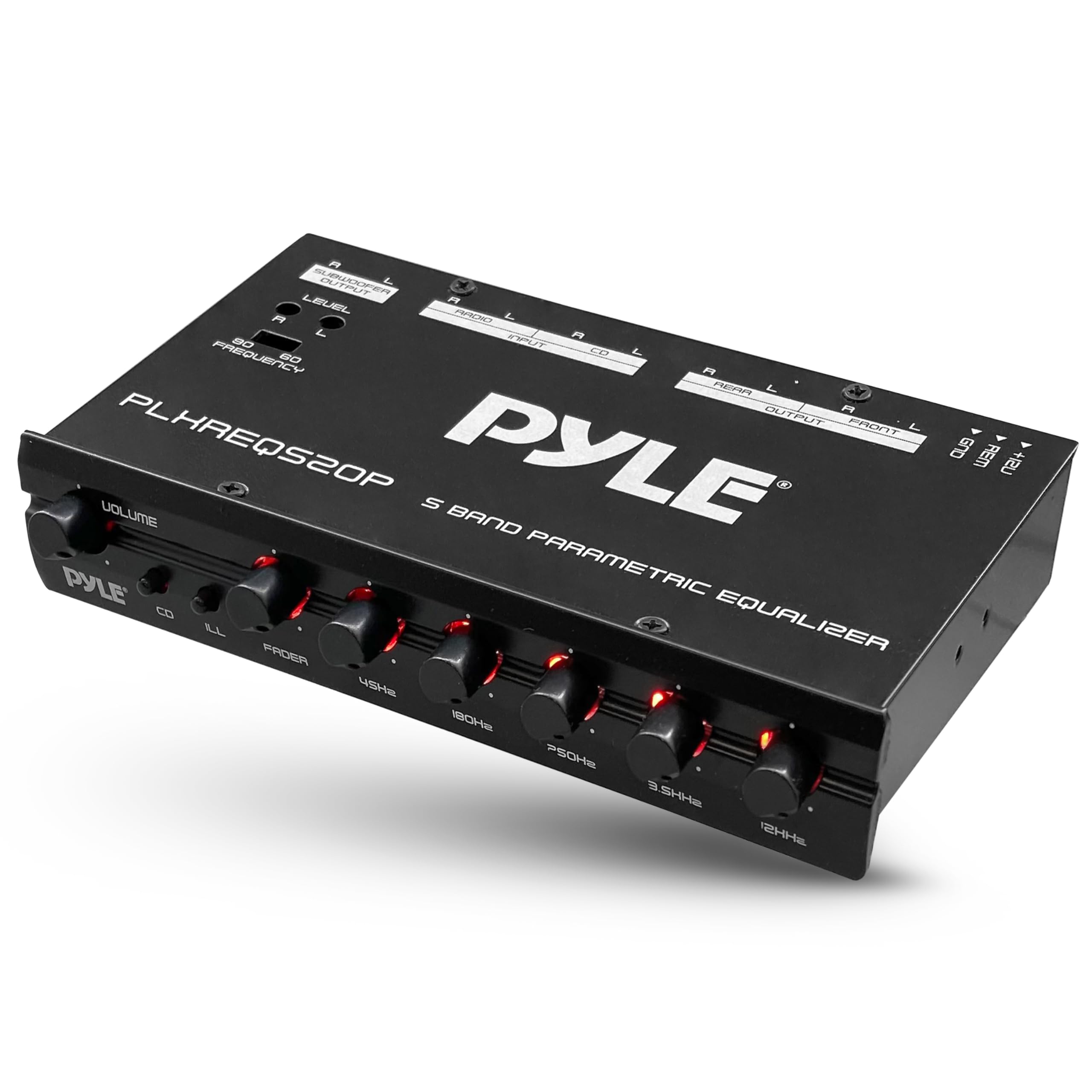 Amazon | Pyle カーオーディオイコライザー ハーフDIN 5バンド
