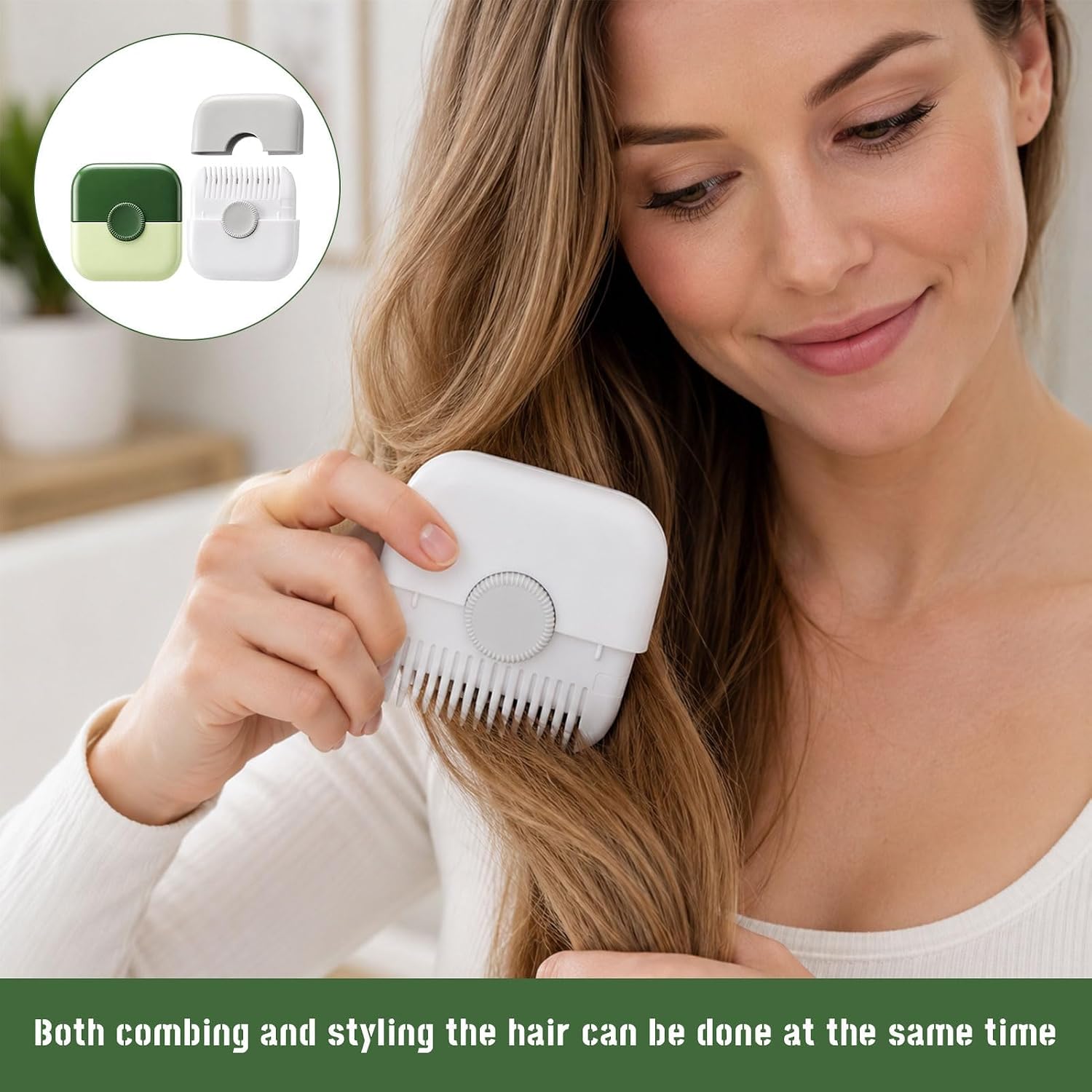 2Pcs 2 In 1 Split End Hair Trimmer For Women,Bangs Trimmer