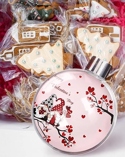 Miniatura 5 de Bolas de Navidad para árbol de Navidad decoración de Navidad inastillable gnomo rojo árbol de corazón bola colgante rosa para vacaciones boda fiesta