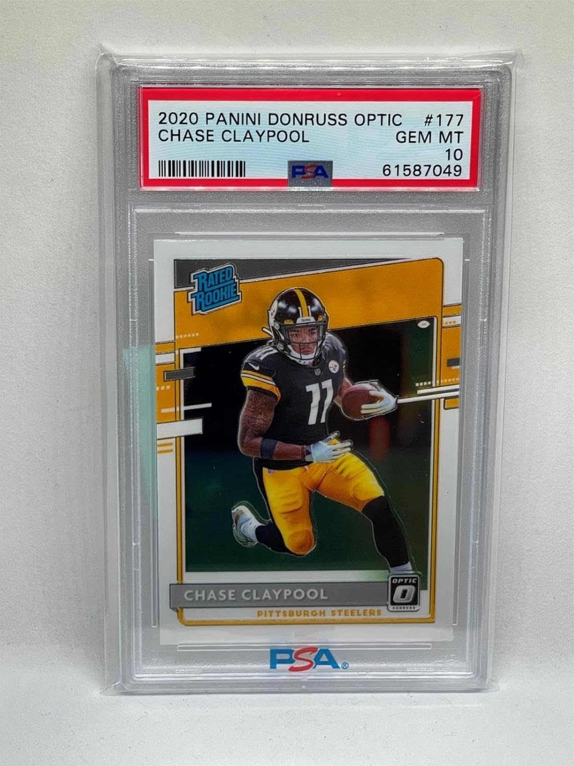 Chase Claypool 2020 Panini Donruss Optic Rated Rookie Rc #177 Psa 10 Gem Mint - Football Cards