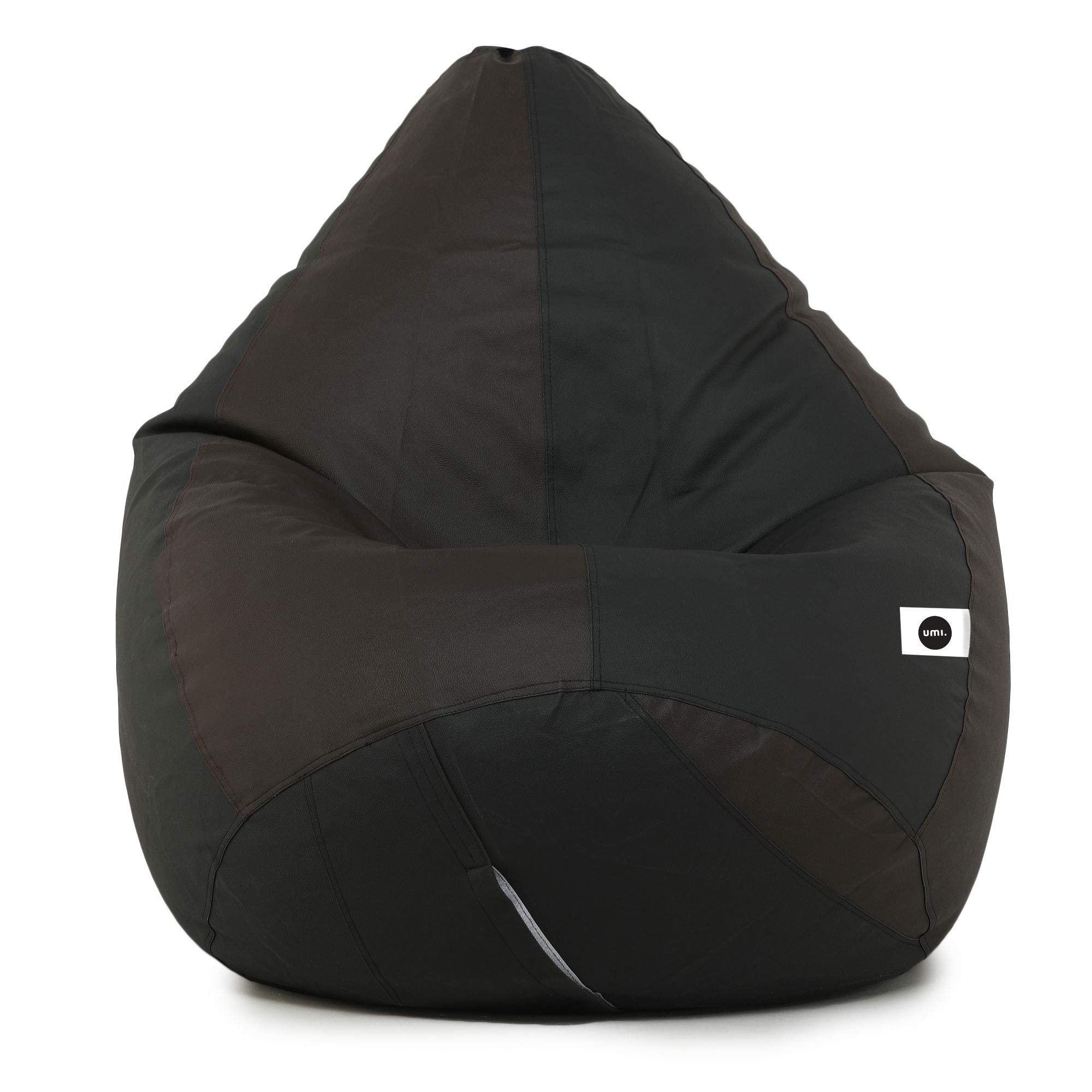 Amazon Brand - Umi Classic Filled Bean Bag (with Beans) Colour- Black and Brown (Size-XXXL)-image-26