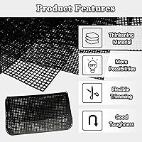 Vista 3 de Hojas de lona de malla de plástico, juego de 5 piezas para bordado, punto de cruz, malla Aida, manualidades, hilo acrílico, tejido, ganchillo