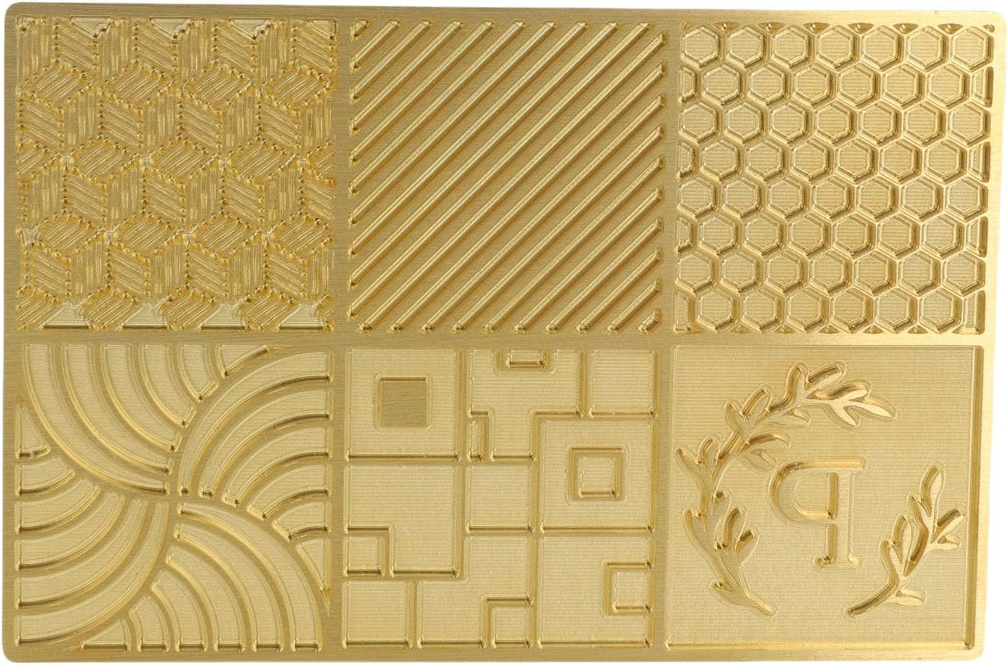 AUNMAS Ice Stamp Tray, Copper DIY Ice Cube Plate Creative Personalized Whiskey Mold Cube Stamp Press for Cocktails and Whiskey