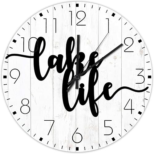 Reloj de pared silencioso que funciona con pilas, sin tictac, reloj de pared para habitación familiar, dormitorio, sala de ejercicios, 15 pulgadas