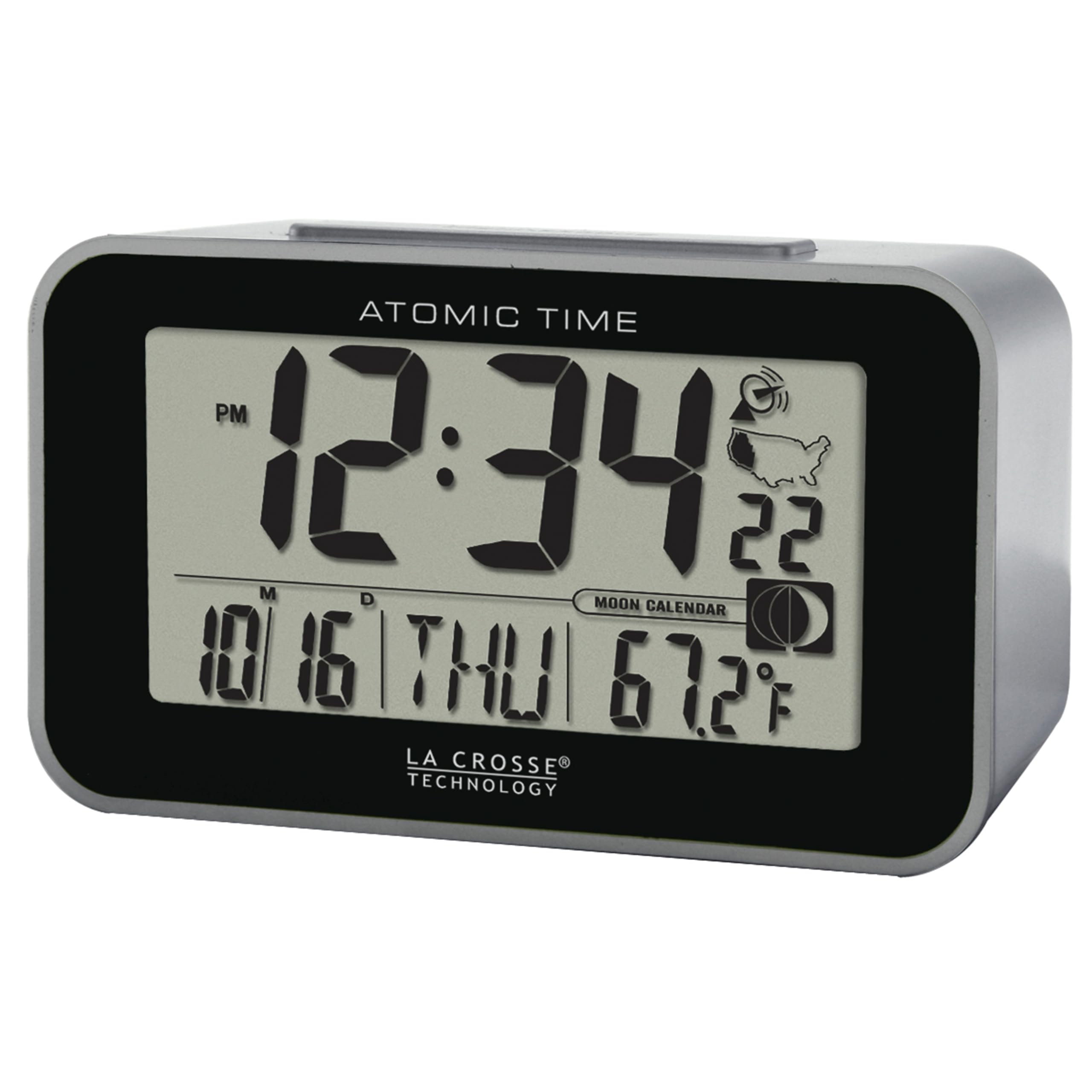 Amazon.com: La Crosse Technology 617-1270 Atomic LCD Alarm Clock