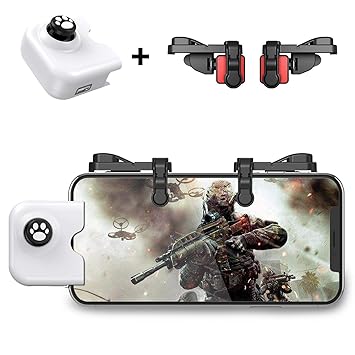 Mobile Game Controller for iPhone (iOS 13.4 or Later), IFYOO Gaming Joystick + Triggers L1 R1 Buttons Combo Set Compatible with PUBGG Mobile, Call of Duty Mobile(CODM), Wild Rift, Genshin Impact
