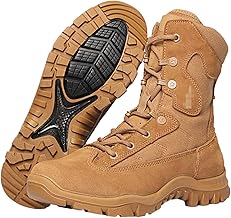 NabEli Botas militares táticas respiráveis,Bota com zíper lateral,Botas impermeáveis do montanhismo,para caminhadas, montanhismo, camping, caça etc.,Brown,42