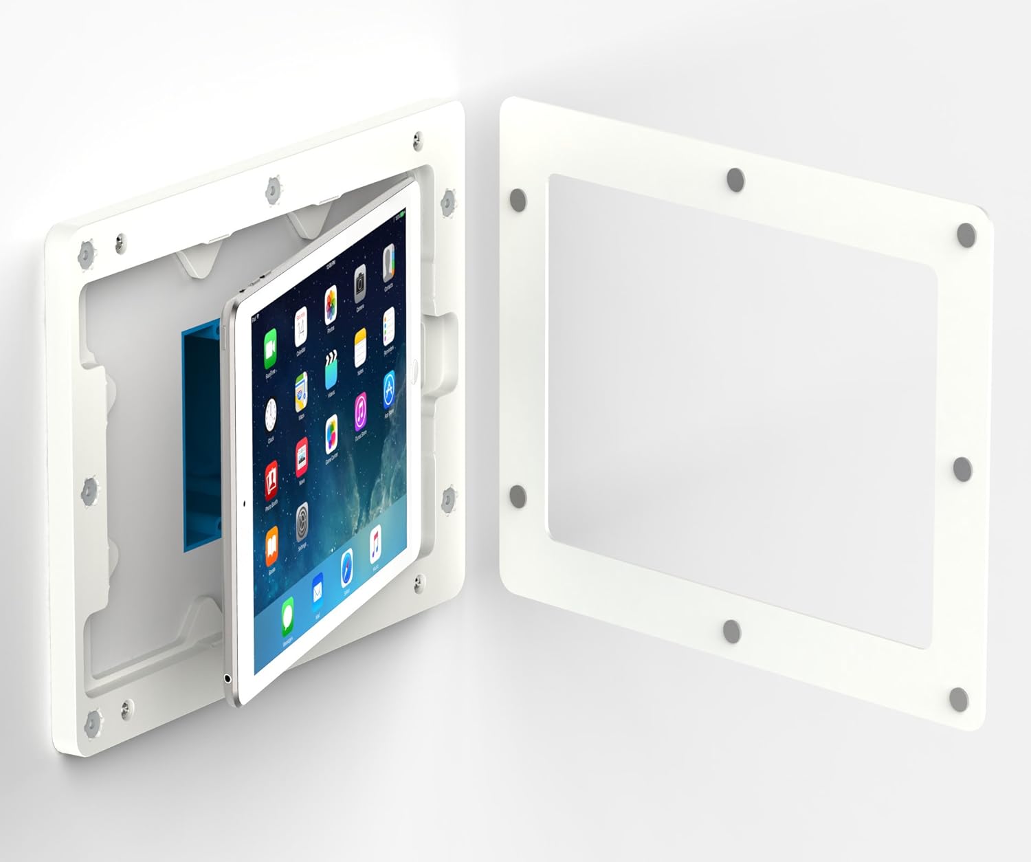 VidaMount White On-Wall Tablet Mount Compatible with iPad 9.7 (5th / 6th Gen), Pro 9.7", Air 1/2