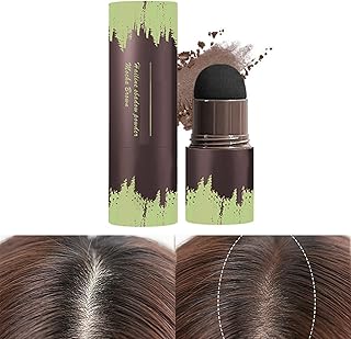 Hairline Shadow Powder Stick,Hair Shading Sponge Pen Hair Filler Hair-Line Cover Up Powder Filler,Long Lasting,Waterproof Hair Shadow Powder Root Touch Up Powder,Easy to Use(Mocha Brown)