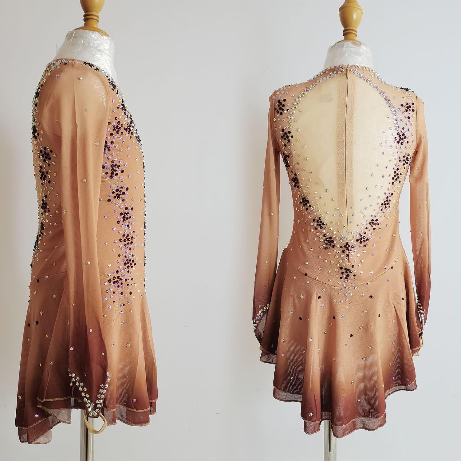 LIUHUO Girls Ice Figure Skating Competition Dress