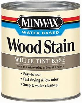 Minwax 618064444 Water-Based Wood Stain, quart, White Oak , Tint Base