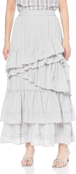 Amazon.co.jp: [リリーブラウン] ランダムティアードスカート  