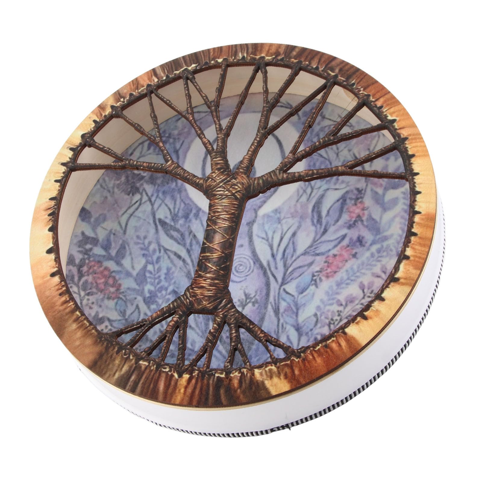 Tambour Chaman Cadeau Chaman Musique Sibérienne Salle de Tambour Faite à la Main Décoration Artisanale avec Bâton de Tambour Décoration D'intérieur Symbole de l'esprit du Tambour Sibérien(#1)