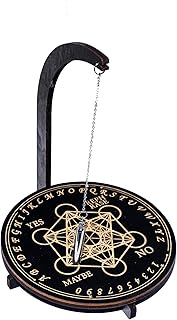 Mysterious and Downing Pendulum Stand Magnetic (4 Patterns Total) - 24x8.5x7 Magnetic Spiritual Decision-Making Tool (Geometric Star Grabbing Stand)