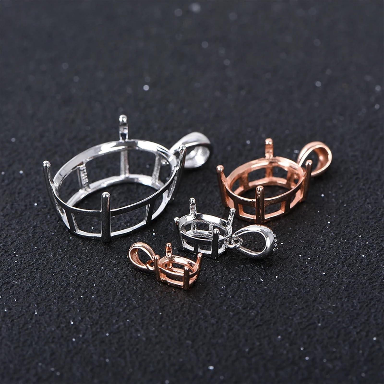 YUSUZH Plateau À Pendentif Ovale De 10 Pièces pour Bijoux