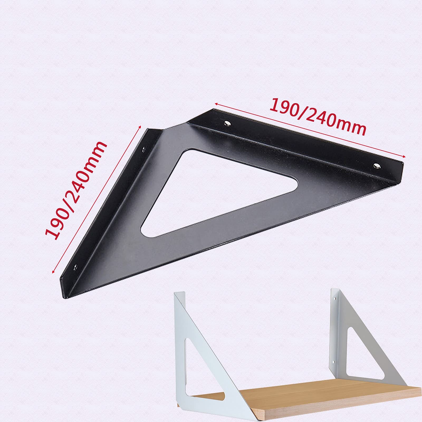 LIGUOYI 2Pcs Regal-wandhalterung, Schwimmende Regalhalterung, Eisen Halterung, Wandmontage, Bodenträger Wandregal Mit Schrauben, Regalträger Winkel-Konsole, Für SchuhregalBücherregalLagerregal